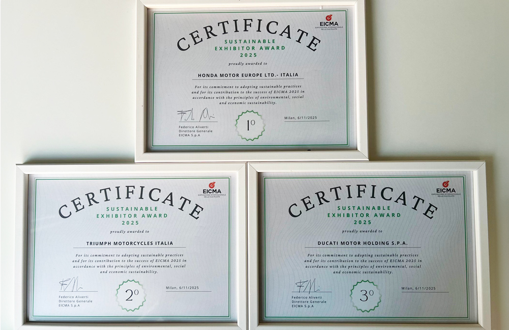 Certificati Premiazioni EICMA